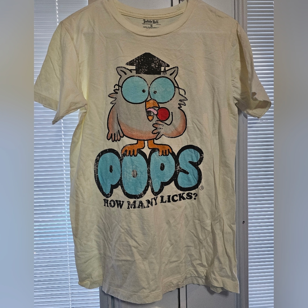 Tootsie Pop Mr. Owl "How Many Licks?" Vintage Style Graphic T-shirt